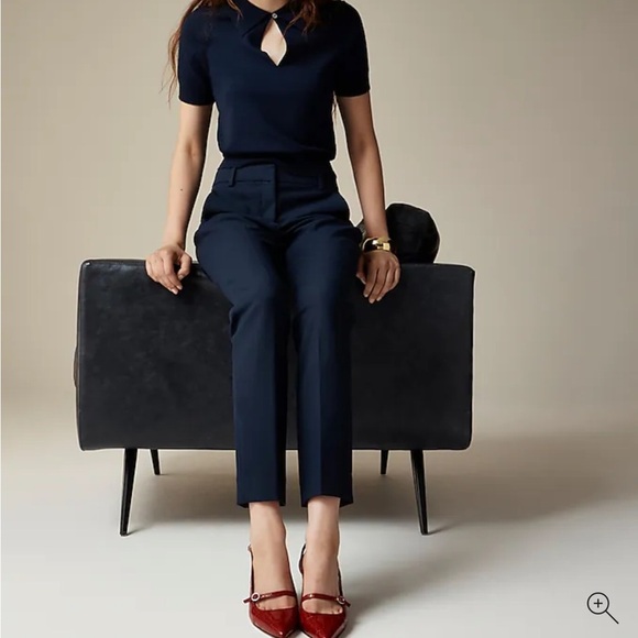 NWT J. Crew New Cameron pant in four-season stretch Navy - Picture 2 of 11